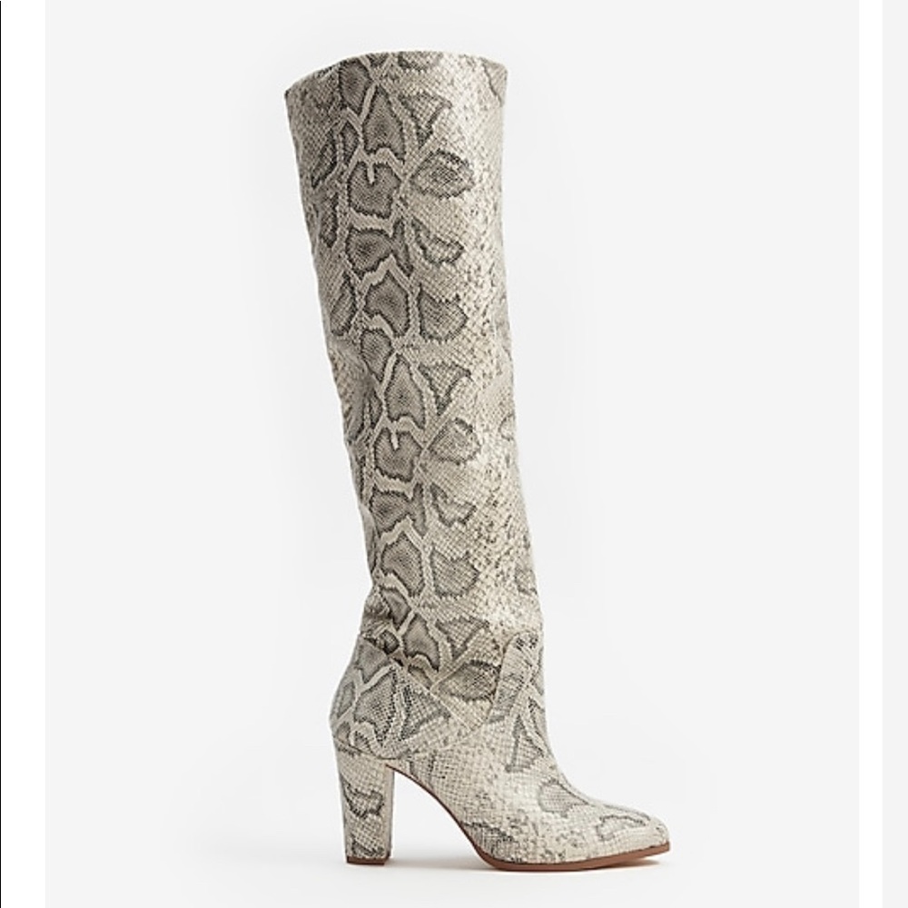 Vegan leather heeled boots